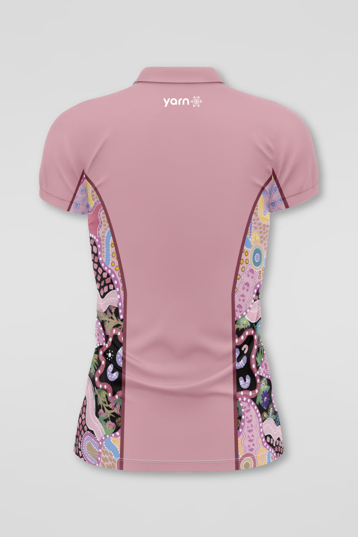 (Custom) Guiding Light NAIDOC 2024 Rose Bamboo (Simpson) Polo Shirt
