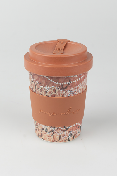 Gubarr (Red Ochre) Bamboo Coffee Cup