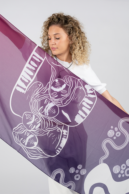 Healing Spirits Rectangle Chiffon Scarf