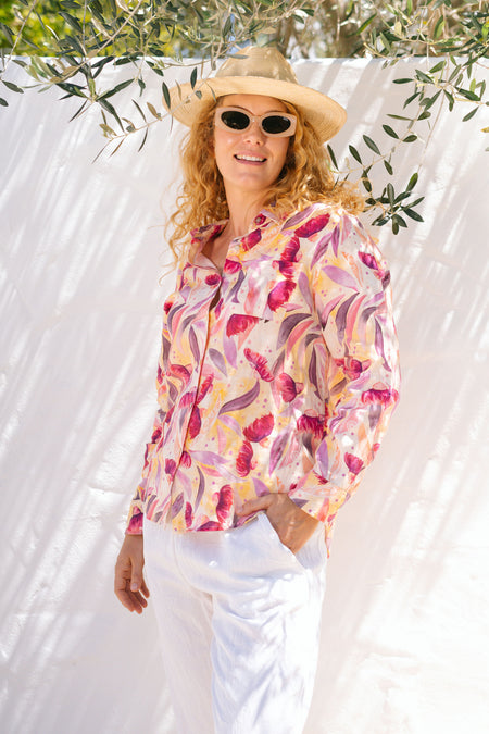 Illuminance 100% Linen Long Sleeve Relaxed Women’s Shirt