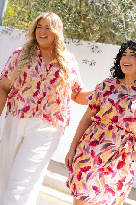 Illuminance 100% Linen Short Sleeve Relaxed Women’s Shirt