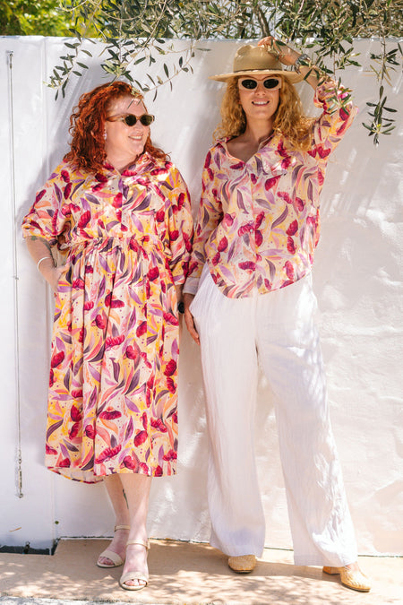 Illuminance 100% Rayon Shirt Dress