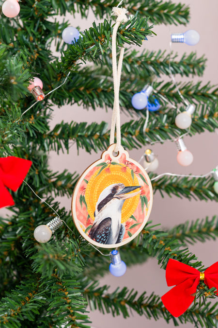 Siarn Staley 'Animals' Wooden Christmas Ornaments (4 Pack)