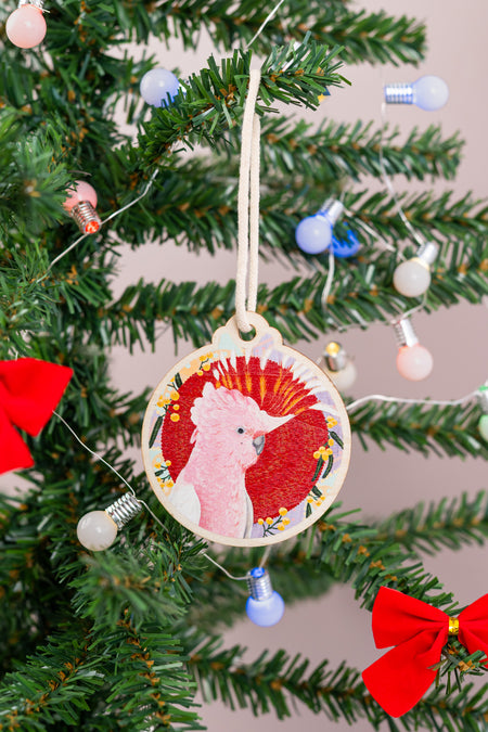 Siarn Staley 'Animals' Wooden Christmas Ornaments (4 Pack)