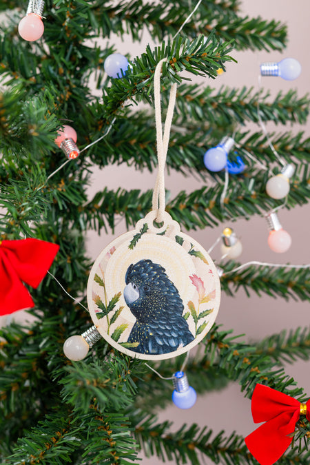 Siarn Staley 'Animals' Wooden Christmas Ornaments (4 Pack)