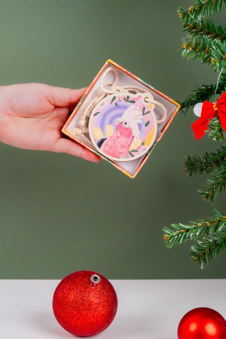 Siarn Staley 'Animals' Wooden Christmas Ornaments (4 Pack)