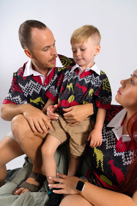 Christmas Joy (Flag) Women's Fitted Polo Shirt