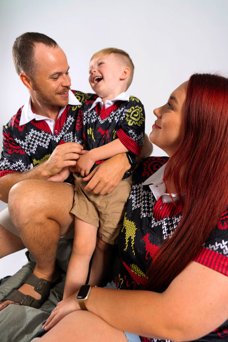 Christmas Joy (Flag) Kids Polo Shirt