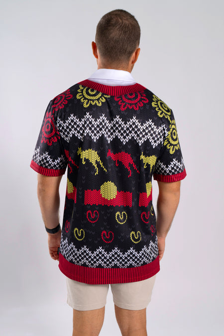 Christmas Joy (Flag) Unisex Polo Shirt