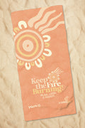 Keep The Fire Burning! NAIDOC 2024 Peach Beach Towel