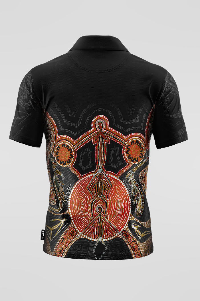 Leaving Footprints NAIDOC 2025 Essence Unisex Polo Shirt