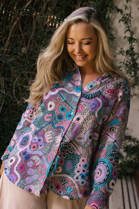 Makuru 100% Linen Long Sleeve Relaxed Women’s Shirt