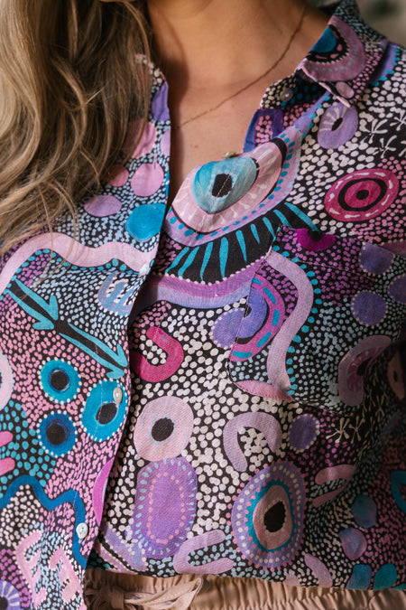 Makuru 100% Linen Long Sleeve Relaxed Women’s Shirt