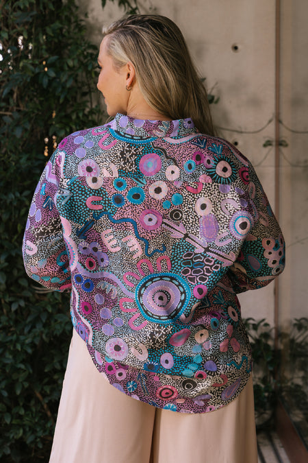 Makuru 100% Linen Long Sleeve Relaxed Women’s Shirt