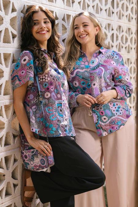 Makuru 100% Linen Short Sleeve Relaxed Women’s Shirt