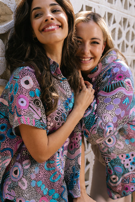 Makuru 100% Linen Short Sleeve Relaxed Women’s Shirt