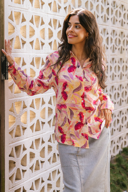 Illuminance 100% Linen Long Sleeve Relaxed Women’s Shirt