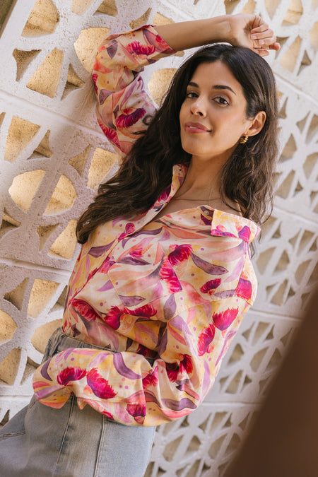 Illuminance 100% Linen Long Sleeve Relaxed Women’s Shirt