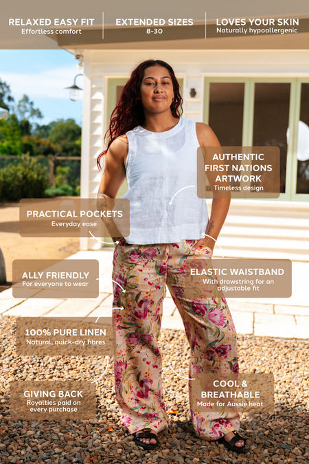 Spring Essence 100% Linen Pants