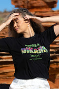 Dikarr 'Magic' ALNF Black Cotton Crew Neck Women's T-Shirt