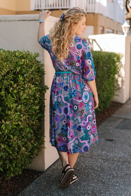 Makuru 100% Rayon Shirt Dress