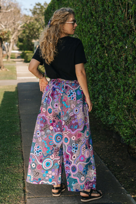 Makuru 100% Rayon Wide Leg Pants