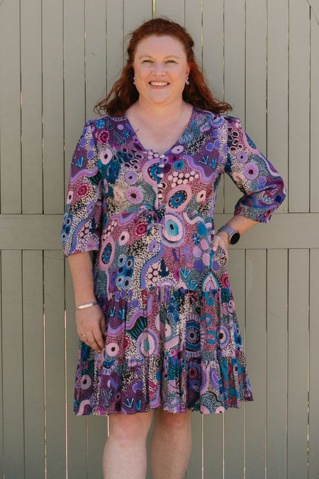 Makuru 100% Rayon Smock Dress