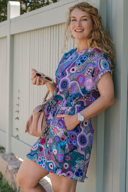 Makuru 100% Rayon Shift Dress