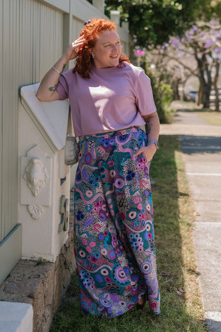 Makuru 100% Rayon Wide Leg Pants
