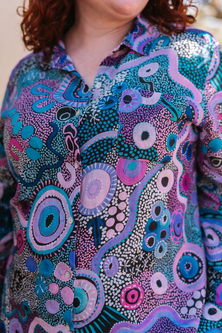 Makuru 100% Linen Long Sleeve Relaxed Women’s Shirt