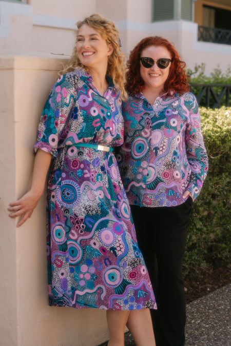 Makuru 100% Rayon Shirt Dress