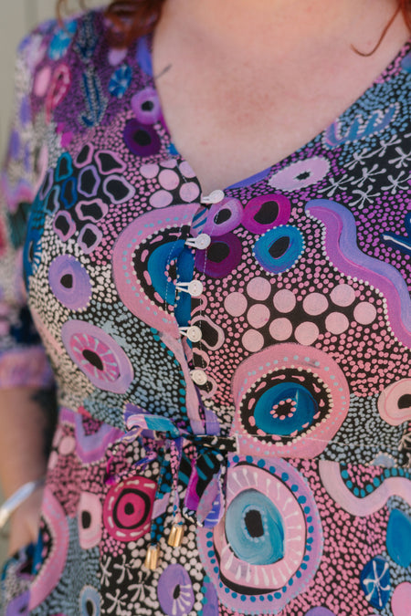 Makuru 100% Rayon Smock Dress