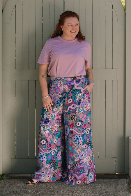 Makuru 100% Rayon Wide Leg Pants