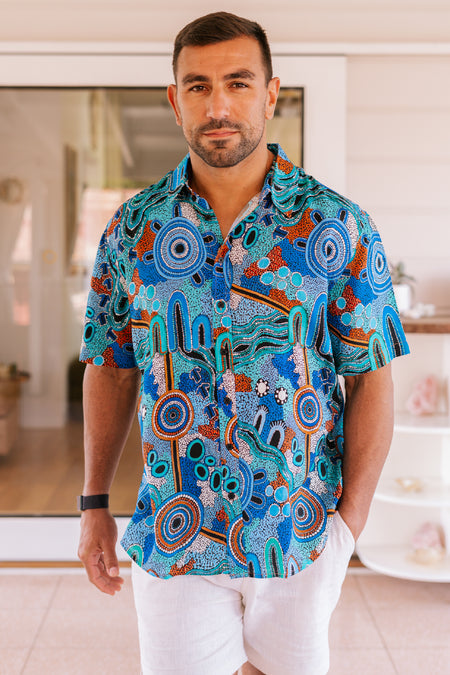 Calm Place Unisex Button Up Shirt