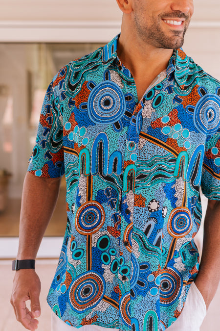 Calm Place Unisex Button Up Shirt