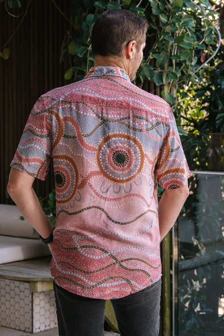 Wawirra Bunan Unisex Button Up Shirt