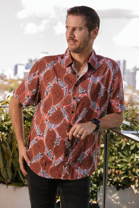 Croc Story Unisex Button Up Shirt