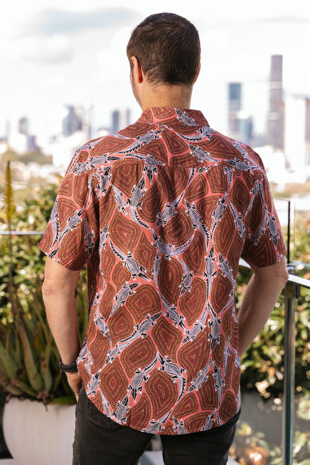 Croc Story Unisex Button Up Shirt