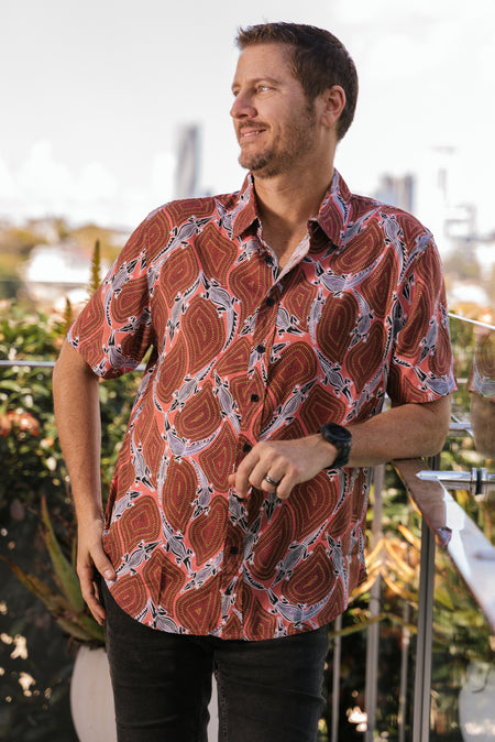 Croc Story Unisex Button Up Shirt