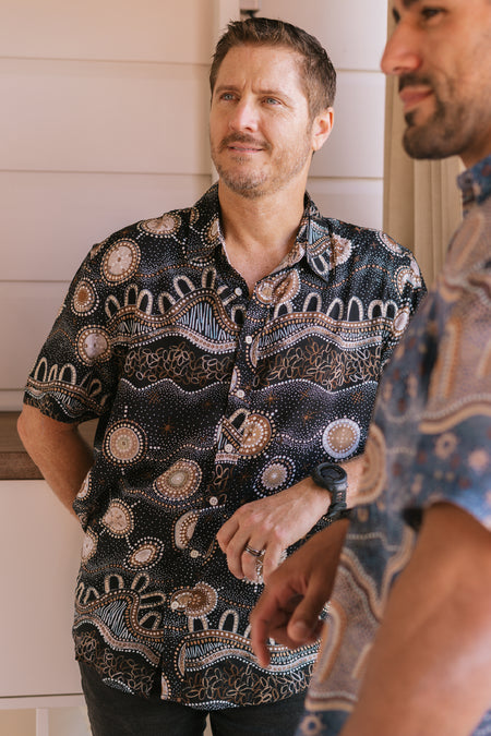 Marang Ngurung (Good Night) Unisex Button Up Shirt