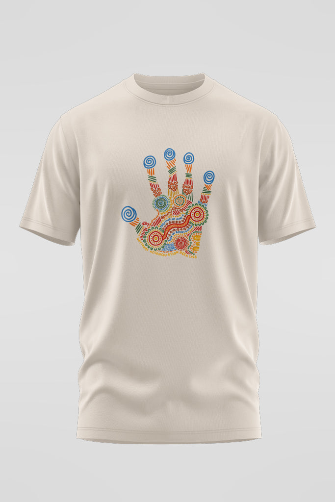 Imprint Of Change 'Reconciliation Week' Bone Cotton Crew Neck Unisex T-Shirt