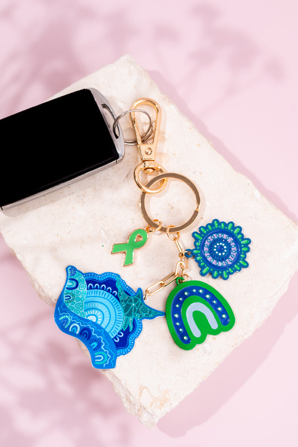 Together We Rise Charms Keyring