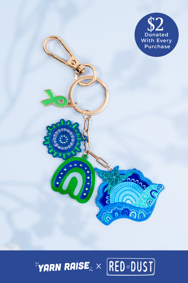 Together We Rise Charms Keyring