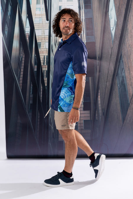 Together We Rise Navy Bamboo (Simpson) Unisex Polo Shirt