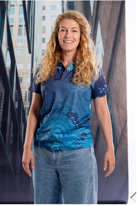 Together We Rise Essence Women's Fitted Polo Shirt