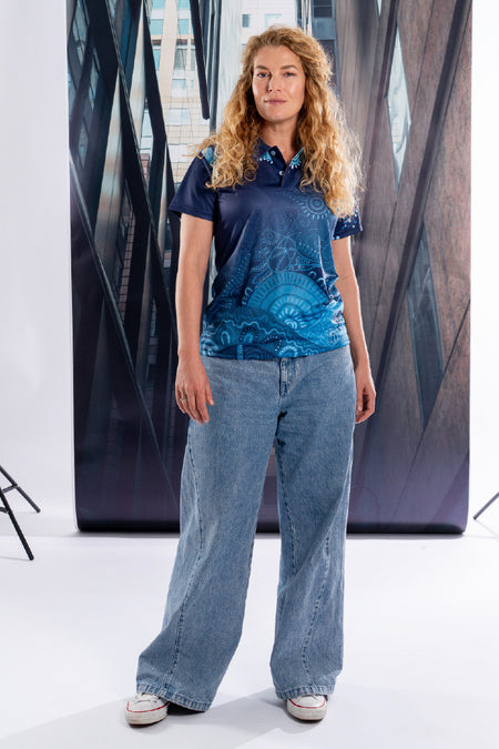 Together We Rise Essence Women's Fitted Polo Shirt