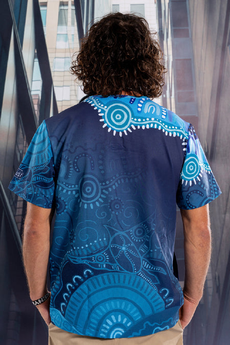 Together We Rise Essence Unisex Three Pocket Scrub Top