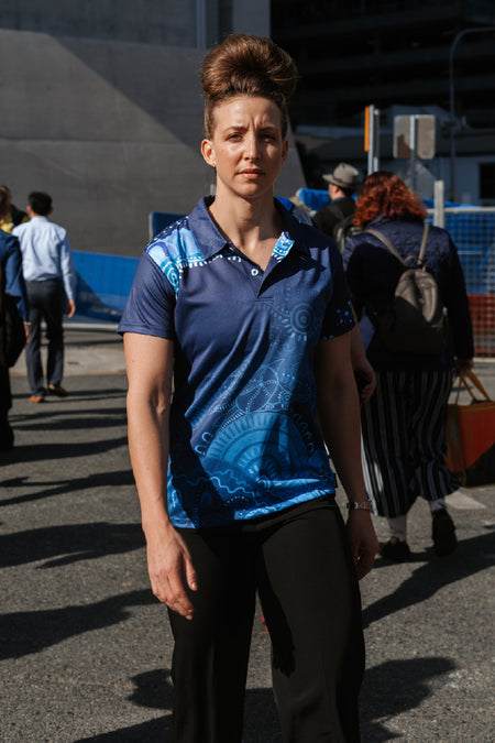 Together We Rise Essence Women's Fitted Polo Shirt