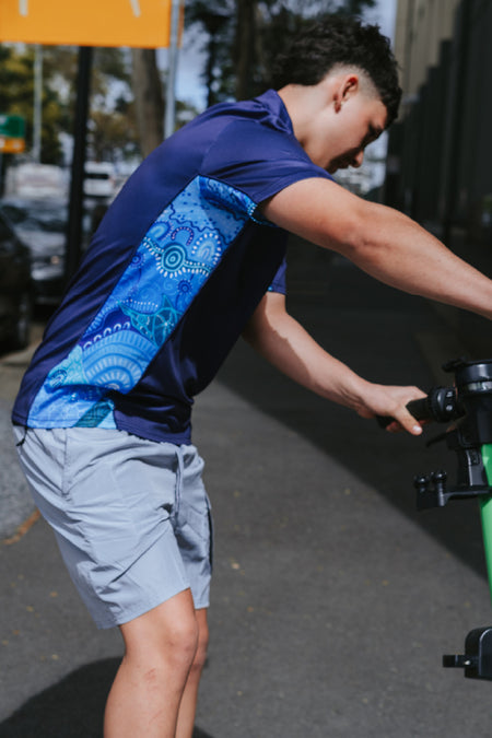 Together We Rise Navy Bamboo (Simpson) Unisex Polo Shirt