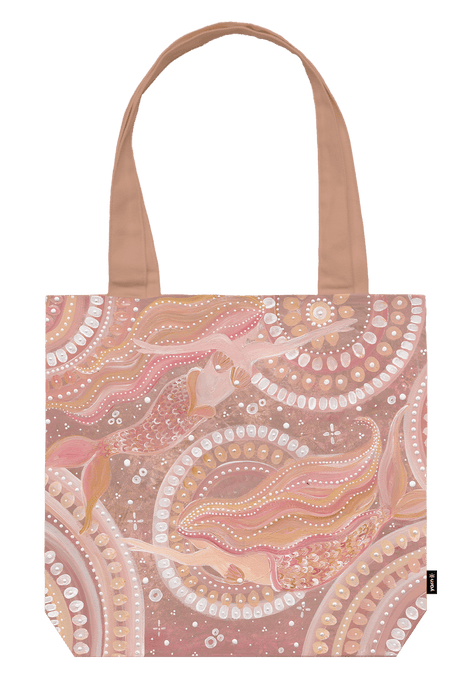 Mermaid Spirit Premium Canvas Full Print Tote Bag